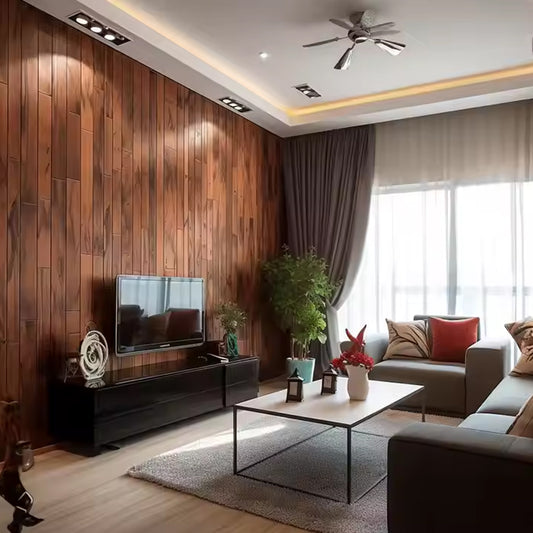 Wholesale Golden 3d Gypsum Board Bathroom Marble Bamboo Wood Interior WPC Wall Panel Tiles-海智集-