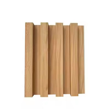 Faux Siding Exterior Pvc Design 3d Brick Self Bamboo Wood WPC Fluted Wall Panel Solid Plank-海智集-