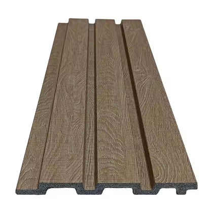Luxury Pvc 3d Wave Fluted Accent Wood Wpc Fluted Indoor Interior Wall Panel Board Cladding-海智集-
