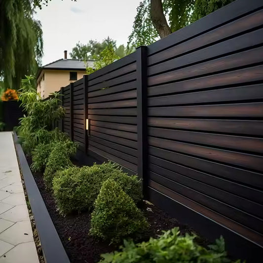 Wood Plastic Composite Wpc Fence Home Garden Fence Panels Better Than Vinyl Pvc Fence-海智集-