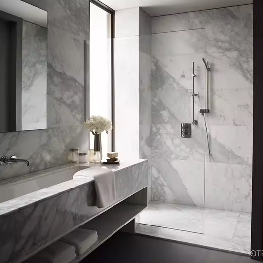 Pvc Pared Panel PVC Marble Sheet High Glossy UV Marble Plastic Sheet Marble Sheet PVC Wall Panel for Wall Decoration-海智集-