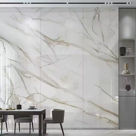 Marble SPC New Design Waterproof 3MM Fireproof UV Wall Panel for Interior & Exterior Use-海智集-