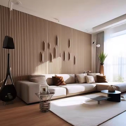 Glossy Pvc Marble Sheet Uv Board Spc Classic Luxury Decorative Fluted WPC Wood Wall Panel-海智集-