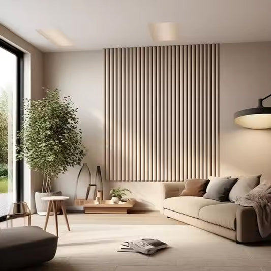 Interior Decoration Fluted Great Wall Panels Decorative Wood Alternative Wpc Wall Panel Board Tiles-海智集-