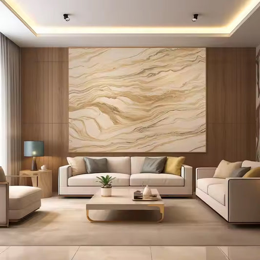 Cheap Spc Marble Stone Exterior Wall Cladding 3d Stone Wall Panel Diamond Wood Wpc Wall Board-海智集-