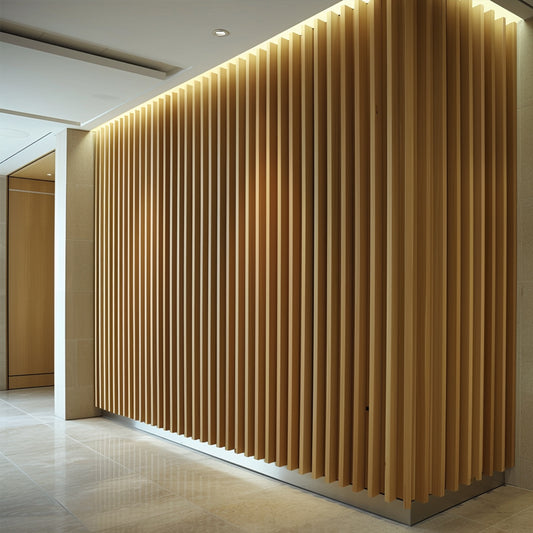 Factory 2600*600*21mm Wood Acoustic Wall Panels Soundproof Polyester Customized Acoustic Panel-海智集-