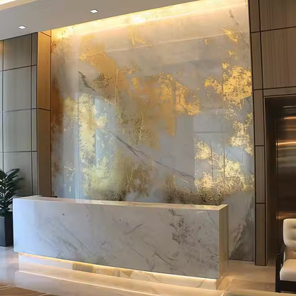 Wholesale 4x8 Eco-Friendly Acrylic Wall Panel 1220*2440mm UV Marble PMMA Sheet 1mm Thickness Board-海智集-