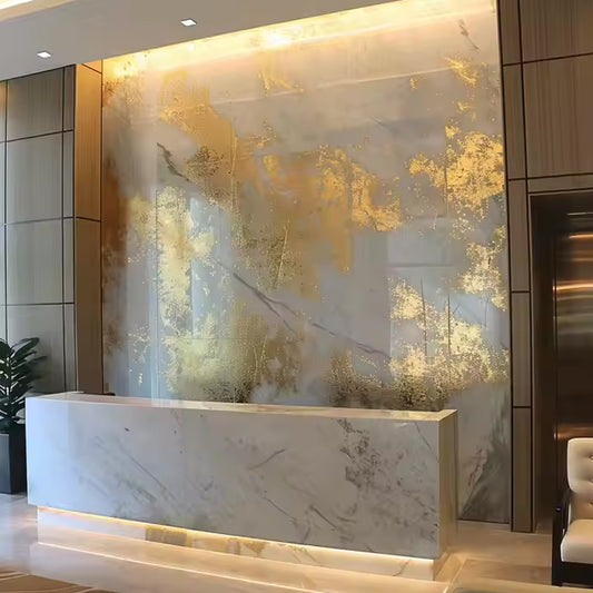 Wholesale 4x8 Eco-Friendly Acrylic Wall Panel 1220*2440mm UV Marble PMMA Sheet 1mm Thickness Board-海智集-