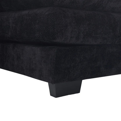 UNITED WE WIN Chenille, high quality sponge filling, solid wood frame, oversized four-seater, U-shaped combination sofa-海智集-Default-