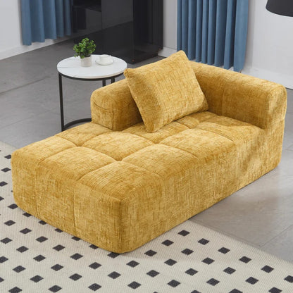 UNITED WE WIN Chenille Loveseat Sofa,Minimalist Modular Couches Sleeper for Living Room Bedroom Apartment Lounge-海智集-Default-