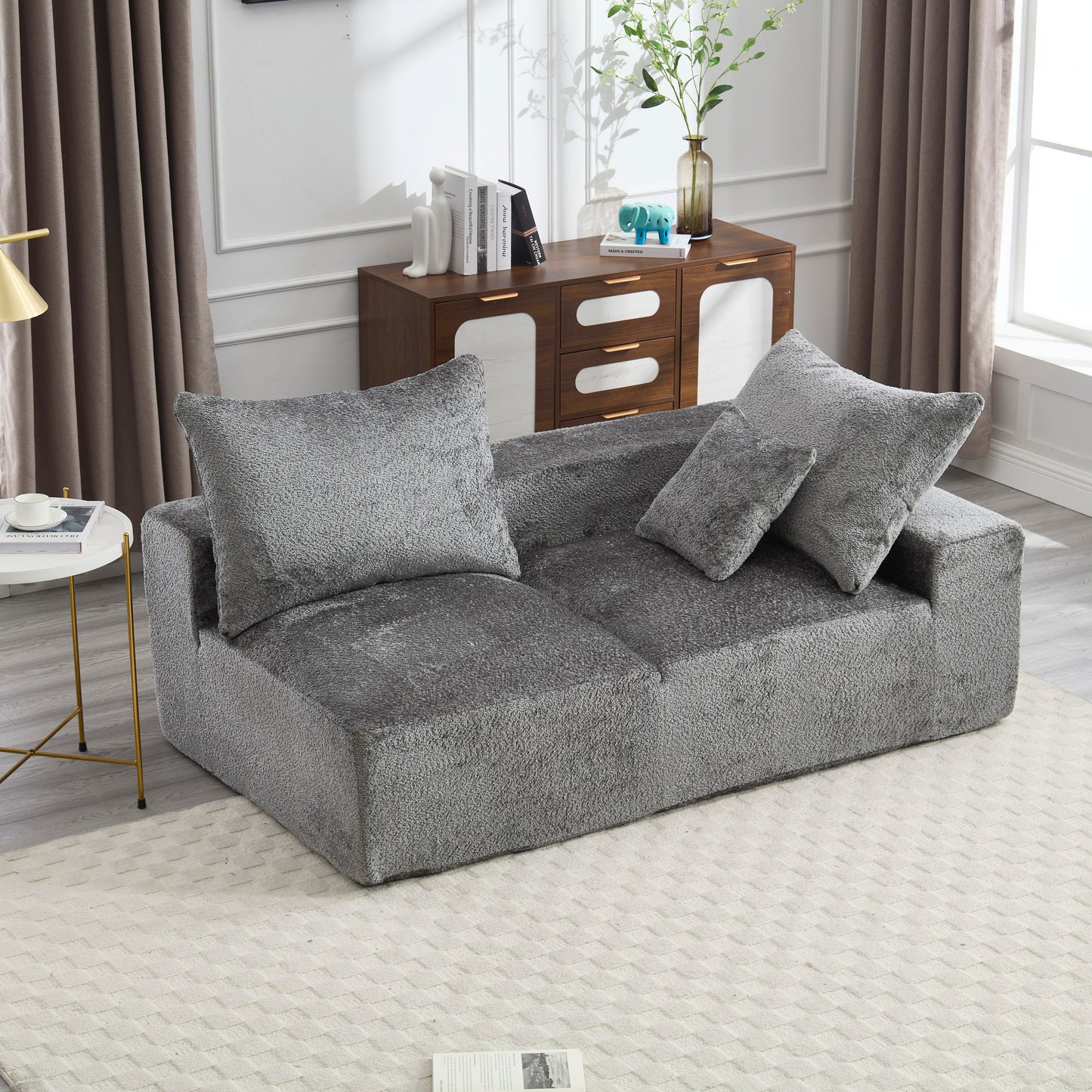 UNITED WE WIN Exquisite fabric technology, intimate two-person design, lazy leisure sitting, free combination of flexible and changeable, a wide range of scene applicability of the sofa-海智集-Default-