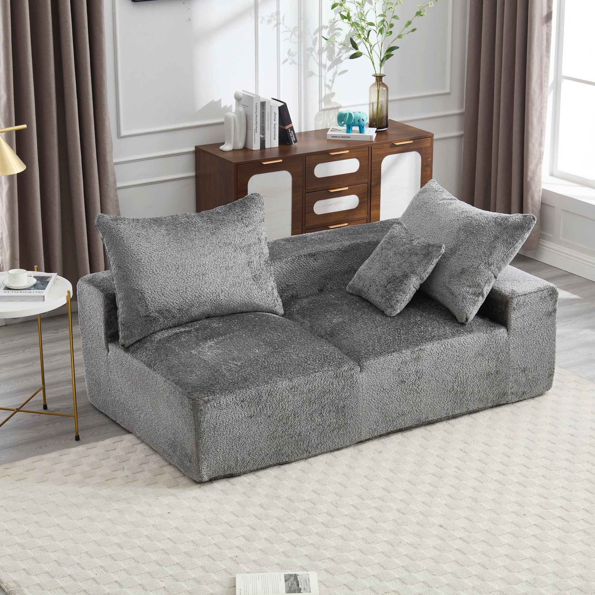 UNITED WE WIN Exquisite fabric technology, intimate two-person design, lazy leisure sitting, free combination of flexible and changeable, a wide range of scene applicability of the sofa-海智集-Default-