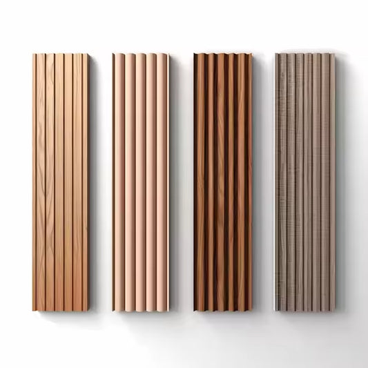 Hot Selling Bamboo Wood Board WPC Waterproof PVC Interior Wall Panel Great Modern Design Fluted Sheet Soundproof Hotel-海智集-