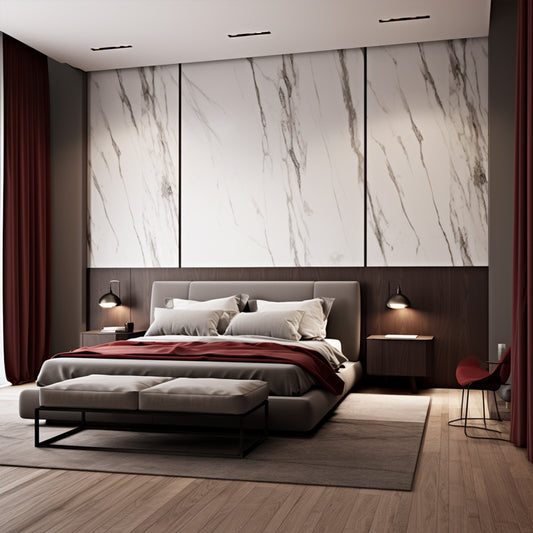 Marble Spc Marble Plastic Interior Indoor Decorative Co Extrusion Wpc Wall Cladding Fluted Wall Panel-海智集-