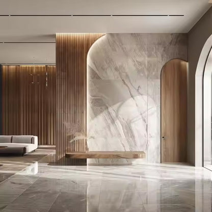 Creative Beautiful Wood Accent Wall Panels for Your Living Room Floor-to-ceiling Wooden Wall Panels-海智集-