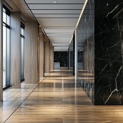 Marble Black Pvc Wand Paneel Keuken Wpc 3d Wand Paneele Wall Panel-海智集-