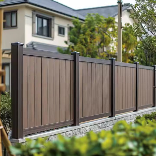 Fence Post for Sale Weather-resistant Wood Plastic Composite Wpc Fence Vertical Panel Outdoor-海智集-