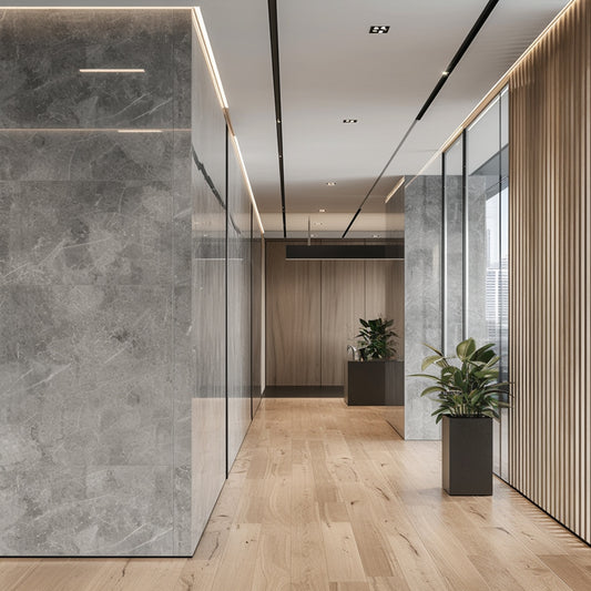 Spc Wpc Wall Panel Grand Panneau De Placage Mural Wpc Panneau Mural Gris Dekor Tv-海智集-