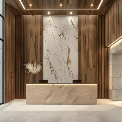 Factory 8mm Wholesale Plastic Fluted Wood Acoustic Decorative Interior Solid Pvc Wall Panel Boards-海智集-