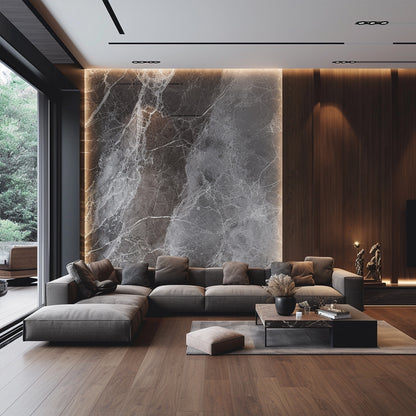 Interior Wall Decoration WPC SPC Wall Panel Stone Pvc Wall Panel-海智集-