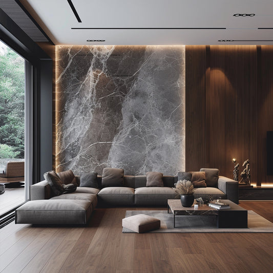 Interior Wall Decoration WPC SPC Wall Panel Stone Pvc Wall Panel-海智集-