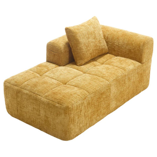 UNITED WE WIN Chenille Loveseat Sofa,Minimalist Modular Couches Sleeper for Living Room Bedroom Apartment Lounge-海智集-Default-