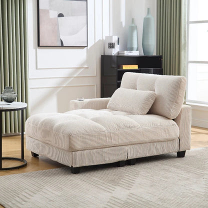 UNITED WE WIN Sleeper Sofa Couch Bed,Oversized Chaise Lounge Chair Cozy Cloud Couch-海智集-Default-