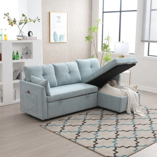 UNITED WE WIN-Furniture, modular L-shaped sofa, modular long sofa with reversible chaise lounge, Sofa bed, Sleeper sofa, modular sofa combination with storage seats.-海智集-Default-