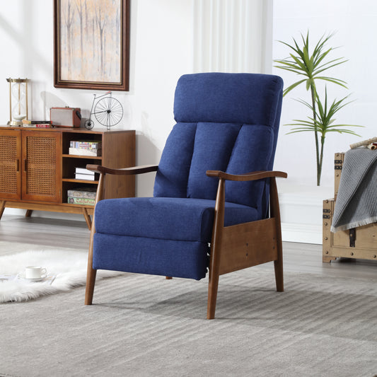 COOLMORE Wood Frame Armchair, Modern Accent Chair Lounge Chair for Living Room-海智集-Default-