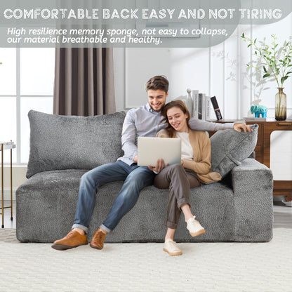 UNITED WE WIN Exquisite fabric technology, intimate two-person design, lazy leisure sitting, free combination of flexible and changeable, a wide range of scene applicability of the sofa-海智集-Default-