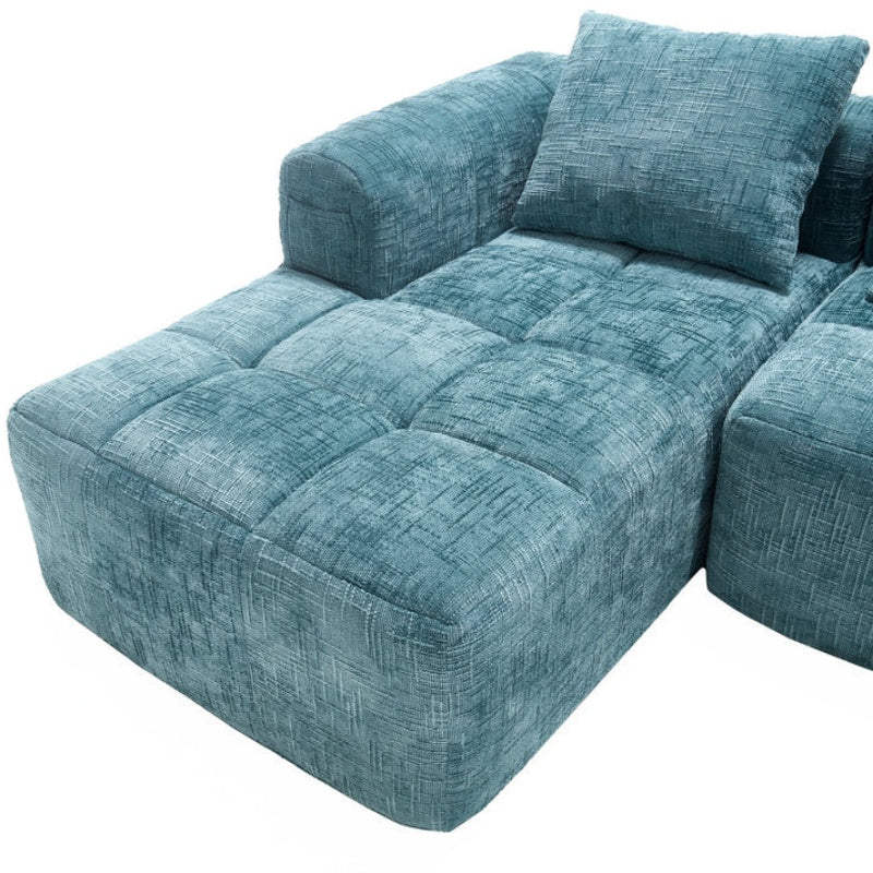 UNITED WE WIN 98.42-inch modular sectional sofa, modern modular L-shaped sofa with chaise longue, equipped with small side pockets and free of compression during installation.-海智集-Default-