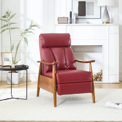 COOLMORE Wood Frame Armchair, Modern Accent Chair Lounge Chair for Living Room-海智集-Default-