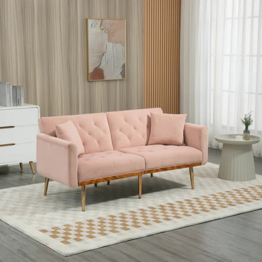 COOLMORE Velvet Sofa , Accent sofa .loveseat sofa with metal feet-海智集-Default-