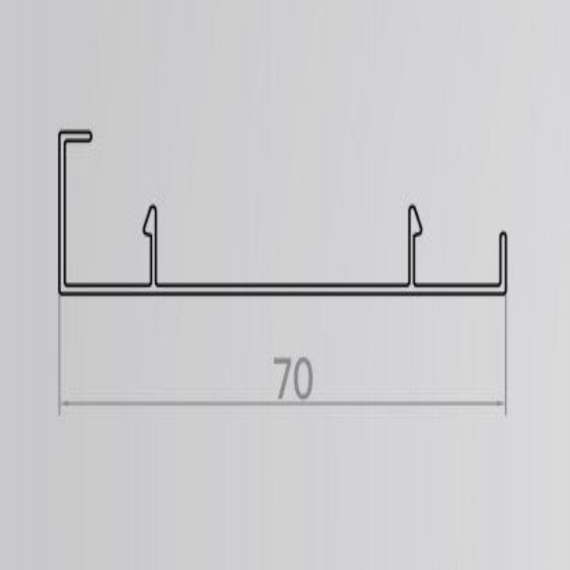 skirting board matte black 70 aluminum decorative line skirting board: Beautiful and firm-海智集-