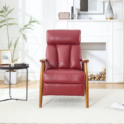 COOLMORE Wood Frame Armchair, Modern Accent Chair Lounge Chair for Living Room-海智集-Default-