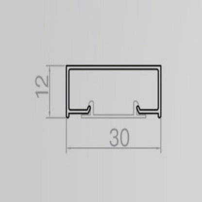 skirting board matte black rose gold 10*30 aluminum alloy skirting board: Beautiful and firm-海智集-