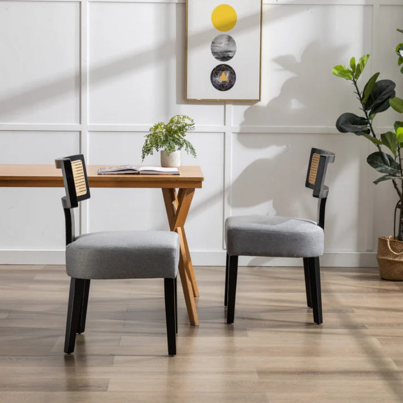 COOLMORE Wood Frame Armchair, Modern Accent Chair Lounge Chair for Living Room 2PC /SET-海智集-Default-