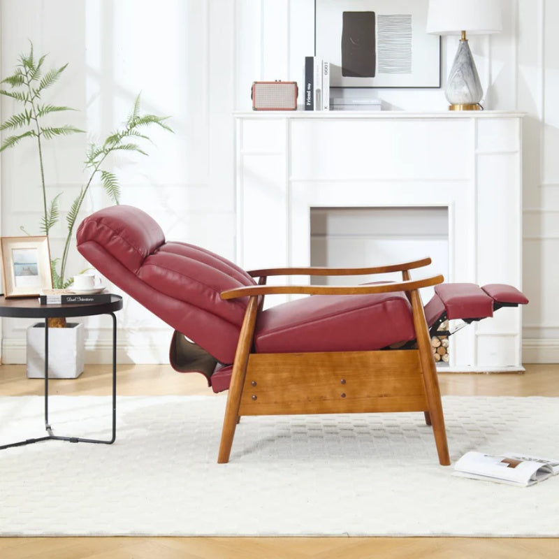 COOLMORE Wood Frame Armchair, Modern Accent Chair Lounge Chair for Living Room-海智集-Default-