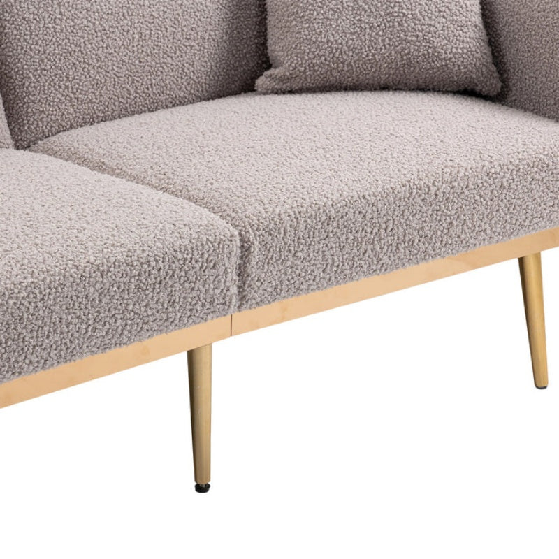 COOLMORE Velvet Sofa , Accent sofa .loveseat sofa with metal feet-海智集-Default-