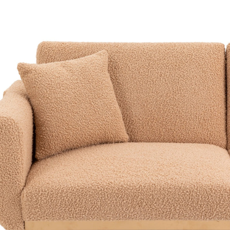 COOLMORE Velvet Sofa , Accent sofa .loveseat sofa with metal feet-海智集-Default-