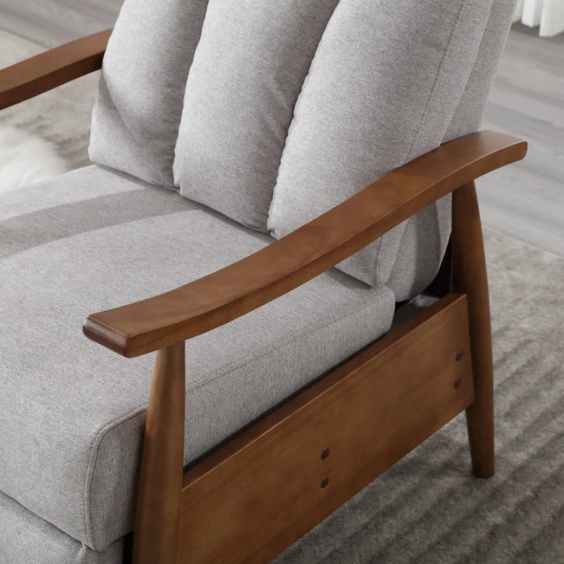 COOLMORE Wood Frame Armchair, Modern Accent Chair Lounge Chair for Living Room-海智集-Default-
