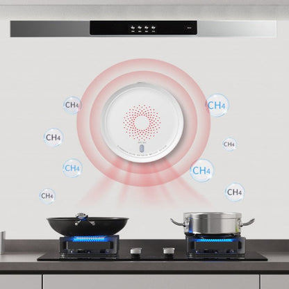 Natural gas leakage alarm, household kitchen fire combustible gas detector, remote alarm-海智集-