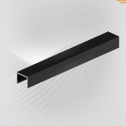 skirting board matte black rose gold 6*11U aluminum alloy skirting board with base: Beautiful and firm-海智集-