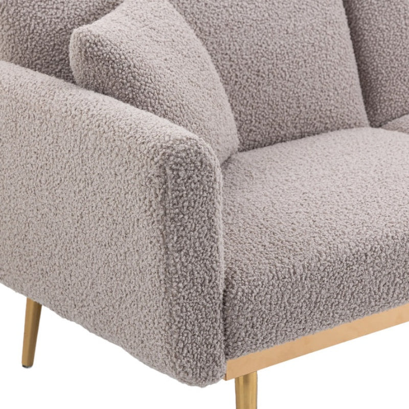 COOLMORE Velvet Sofa , Accent sofa .loveseat sofa with metal feet-海智集-Default-