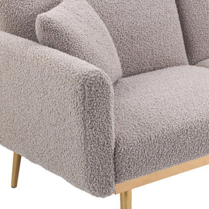COOLMORE Velvet Sofa , Accent sofa .loveseat sofa with metal feet-海智集-Default-