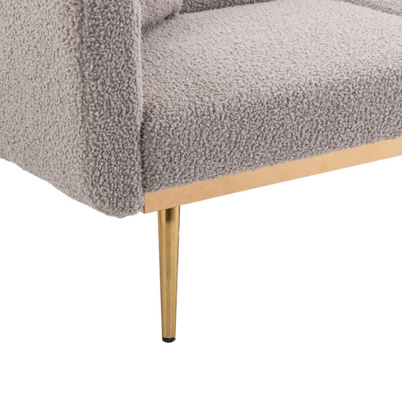 COOLMORE Velvet Sofa , Accent sofa .loveseat sofa with metal feet-海智集-Default-