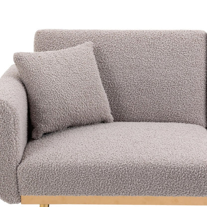COOLMORE Velvet Sofa , Accent sofa .loveseat sofa with metal feet-海智集-Default-