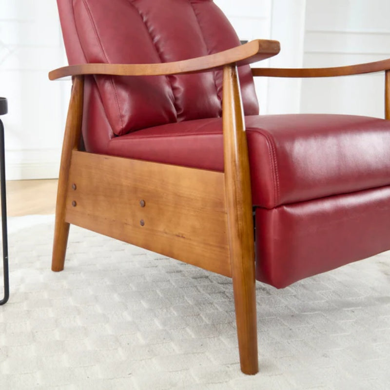 COOLMORE Wood Frame Armchair, Modern Accent Chair Lounge Chair for Living Room-海智集-Default-