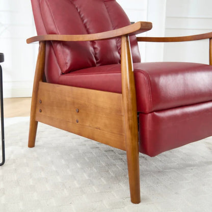 COOLMORE Wood Frame Armchair, Modern Accent Chair Lounge Chair for Living Room-海智集-Default-