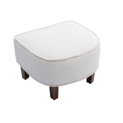 COOLMORE Accent Chair with Ottoman, Mid Century Modern Barrel Chair Upholstered Club Tub Round Arms Chair for Living Room-海智集-Default-